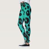 Das mehrfarbige Leopard-Design 6 Leggings (Links)