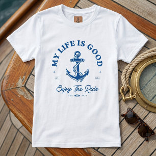 Das "mein Leben ist gut." Benutzerdefinierte Ancho T-Shirt