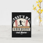 Das meine Großmutter da draußen Baseball Großmutte Karte (Gelbe Blume)