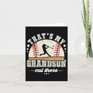 Das meine Großmutter da draußen Baseball Großmutte Karte