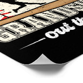 Das meine Großmutter da draußen Baseball Großmutte Poster (Ecke)