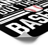 Das meine Großmutter sagte Baseball-Zitat Sayin Poster (Ecke)