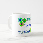 "Das meiste Geschenke geliebter MeMaw" Mutter Kaffeetasse (Vorderseite Links)