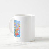 Das meiste schöne Vintage Weihnachtsren Kaffeetasse (Vorderseite Links)