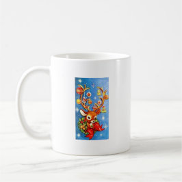 Das meiste schöne Vintage Weihnachtsren Kaffeetasse