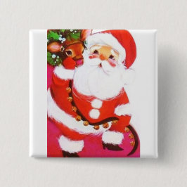 Das meiste schöne Vintage Weihnachtssankt-Ren Button