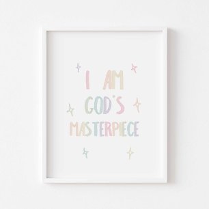 Das Meisterwerk Gottes der Aquarellpastellfarben Poster
