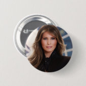 Das Melania-Trumpf-offizielles Haus-Foto Button (Vorne & Hinten)