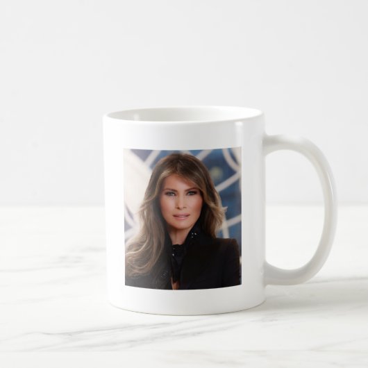 Das Melania-Trumpf-offizielles Haus-Foto Kaffeetasse (Rechts)