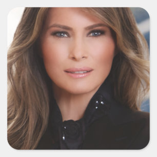 Das Melania-Trumpf-offizielles Haus-Foto Quadratischer Aufkleber