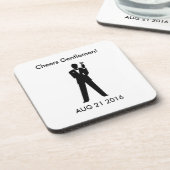 Das Memento des Bräutigams Getränkeuntersetzer (Linke Seite)