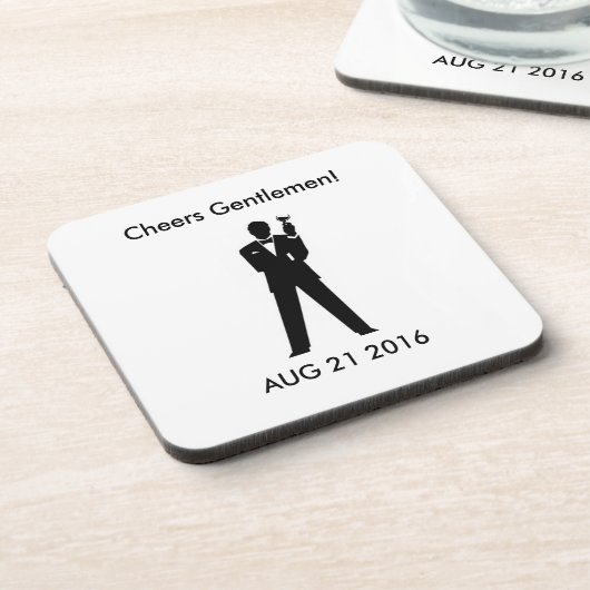 Das Memento des Bräutigams Getränkeuntersetzer (Linke Seite)