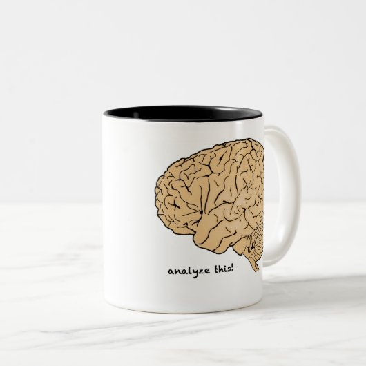 Das menschliche Gehirn analysiert das! Tasse (VorderseiteRechts)