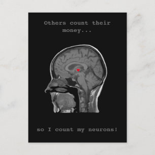 Das menschliche Gehirn - Postkarte