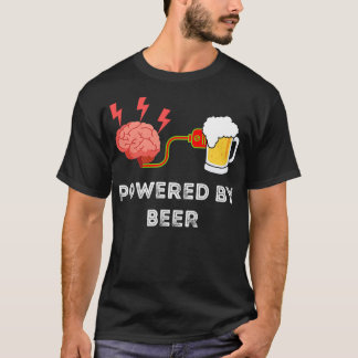 Das menschliche Gehirn wird von Bier angetrieben T-Shirt