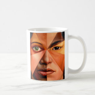 Das menschliche Gesicht Kaffeetasse