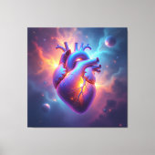 „Das menschliche Herz – Zentrum des Lebens“ Leinwanddruck (Vorderseite)