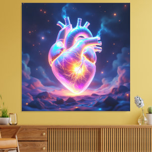 „Das menschliche Herz – Zentrum des Lebens“ Leinwanddruck