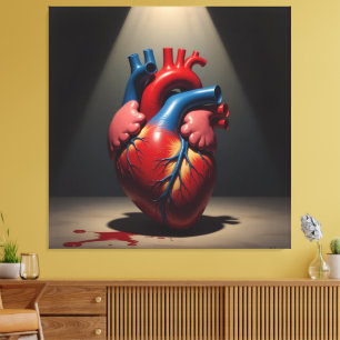 „Das menschliche Herz – Zentrum des Lebens“ Leinwanddruck