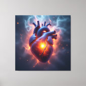 „Das menschliche Herz – Zentrum des Lebens“ Leinwanddruck (Vorderseite)