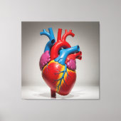 „Das menschliche Herz – Zentrum des Lebens“ Leinwanddruck (Vorderseite)