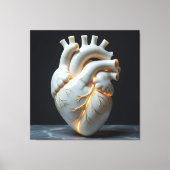 „Das menschliche Herz – Zentrum des Lebens“ Leinwanddruck (Vorderseite)