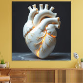 „Das menschliche Herz – Zentrum des Lebens“ Leinwanddruck (Insitu (Wohnzimmer))