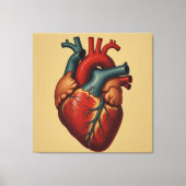 „Das menschliche Herz – Zentrum des Lebens“ Leinwanddruck (Vorderseite)
