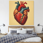 „Das menschliche Herz – Zentrum des Lebens“ Leinwanddruck (Insitu (Schlafzimmer))