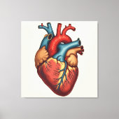 „Das menschliche Herz – Zentrum des Lebens“ Leinwanddruck (Vorderseite)