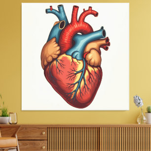 „Das menschliche Herz – Zentrum des Lebens“ Leinwanddruck