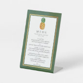 Das Menü der Hochzeitskampagne für Ananas Sockelschild (Vorderseite)