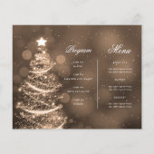 Das Menü des Programms zur Einladung von Weihnacht (Hinten)