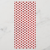 Das Menü für die Zusammenstellung von Monogram-Kar Menükarte (Rückseite)