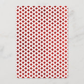 Das Menü für die Zusammenstellung von Monogram-Kar Menükarte (Rückseite)