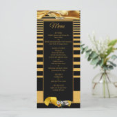 Das Menü "Great Gatsby Inspiration" Menükarte (Stehend Vorderseite)