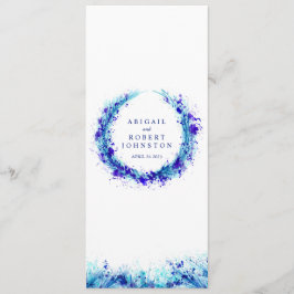 Das Menü platsche Kunstschmiede Aquarell Menükarte