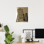 Das Menü Poster (Heimbüro)