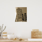 Das Menü Poster (Küche)