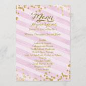 Das Menü, zum des Babys zusammenzubringen Menükarte (Vorderseite)