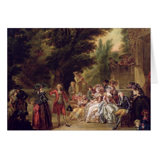 Das Menuett unter der Eiche, 1787 (Vorderseite (Horizontal))