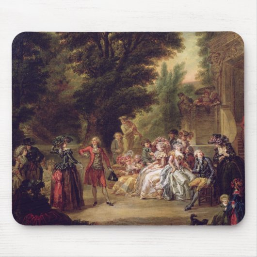 Das Menuett unter der Eiche, 1787 Mousepad (Vorne)