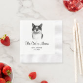 Das Meow Custom Pet Party Napkins der Katze Serviette (Beispiel)