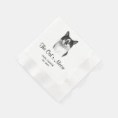 Das Meow Custom Pet Party Napkins der Katze Serviette (Ecke)