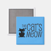 Das Meow Magnet der Katze (Vorderseite/Rückseite)