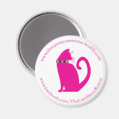Das Meow Rescue Magnet der Katze (Vorderseite/Rückseite)