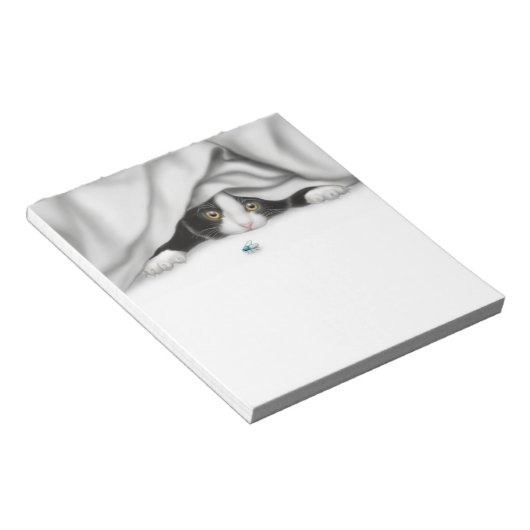 Das merkwürdige Kitten Notepad Notizblock (angewinkelt)