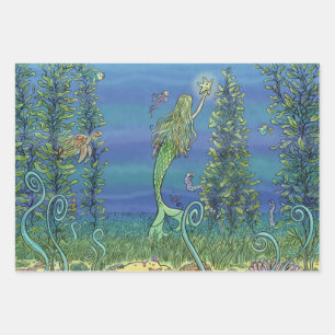 Das Mermaids12 Days Wrapping Paper Geschenkpapier Set