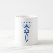 Das messianische jüdische Siegel von Jerusalem Kaffeetasse (Mittel)