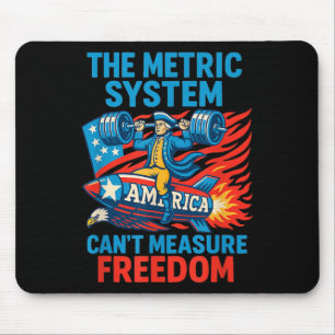 Das metrische System kann die Freiheit Eagle Usa F Mousepad